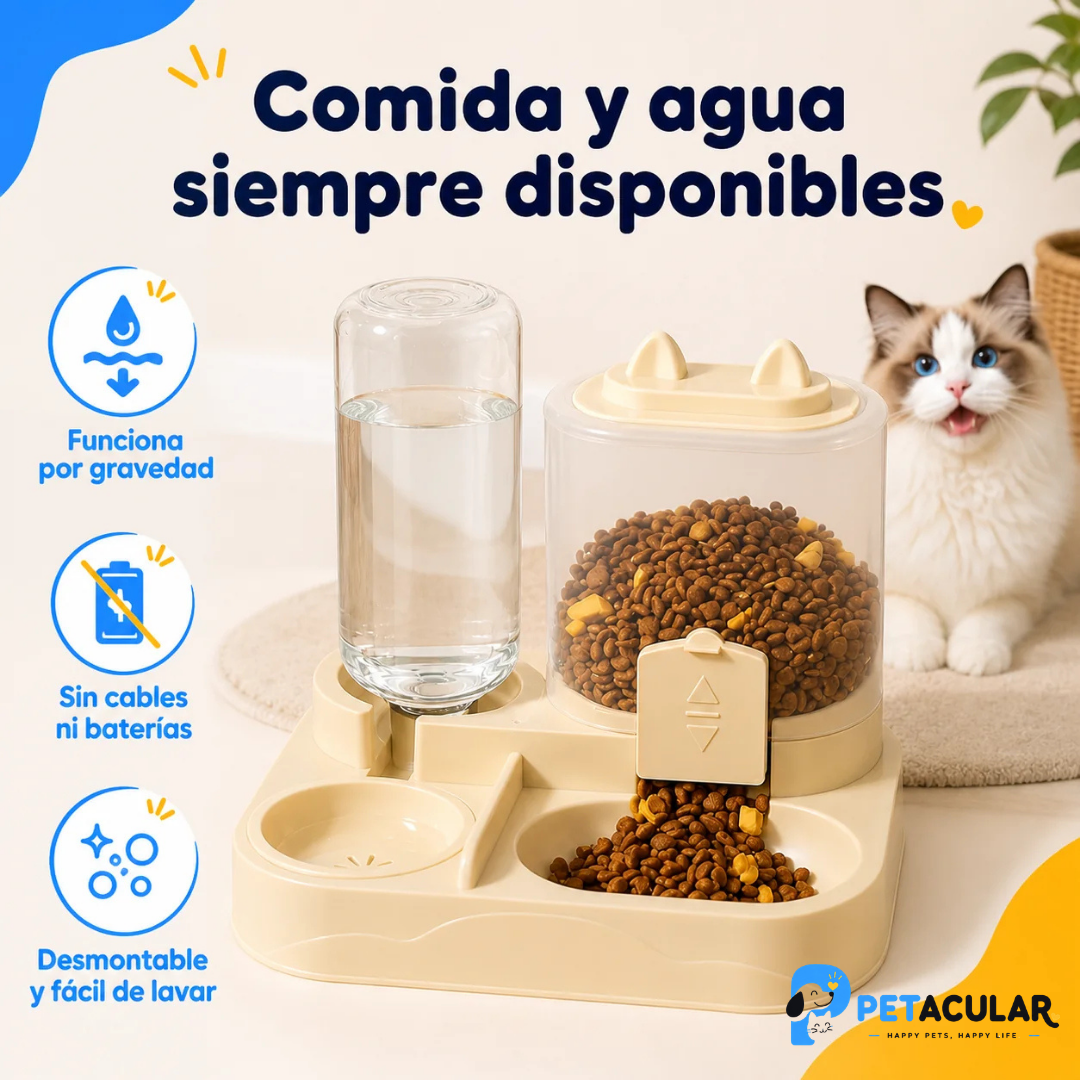 AutoFeed Duo – Comedero y Bebedero Inteligente 2 en 1 🍲💧