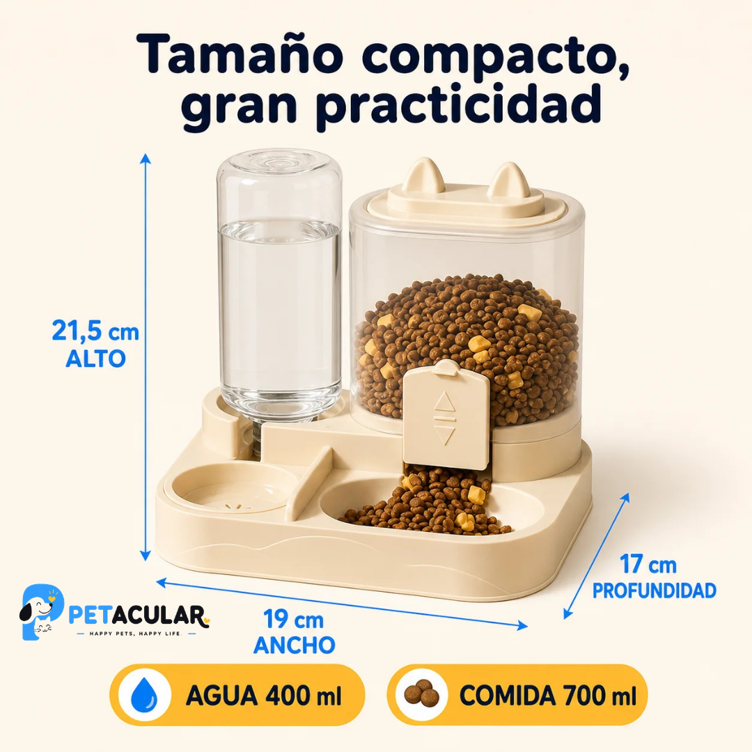 AutoFeed Duo – Comedero y Bebedero Inteligente 2 en 1 🍲💧