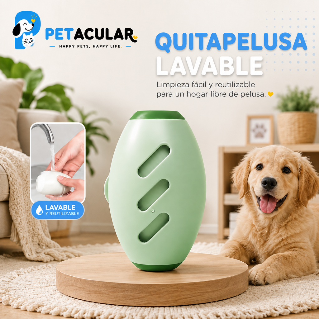 Rodillo Quitapelos de Gel Lavable y Reutilizable -  Pack X2