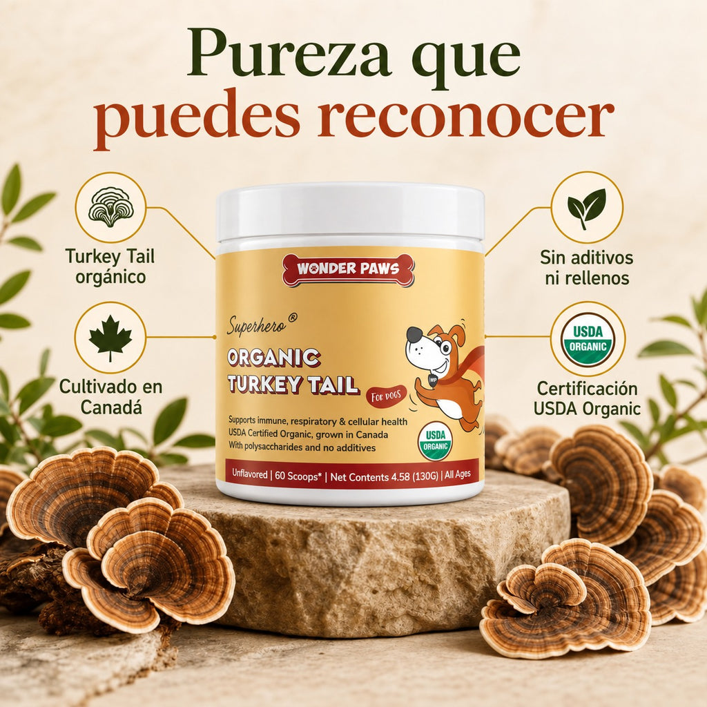 ImmunoPaws 130g – Hongo Turkey Tail Orgánico para Perros