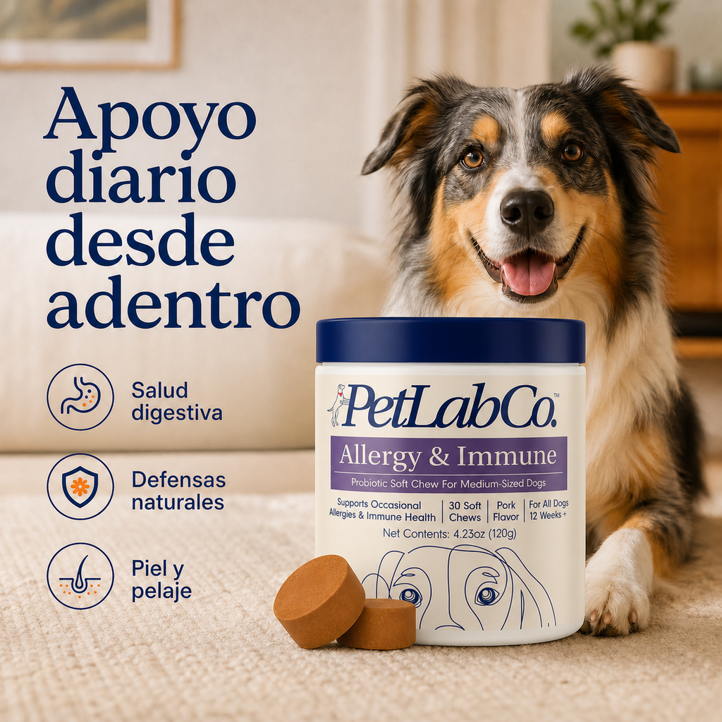 PetLabCo Allergy & Immune - salud digestiva, defensas naturales, piel y pelaje