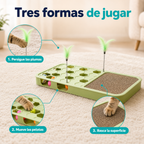 Tres formas de jugar con el rascador interactivo para gatos