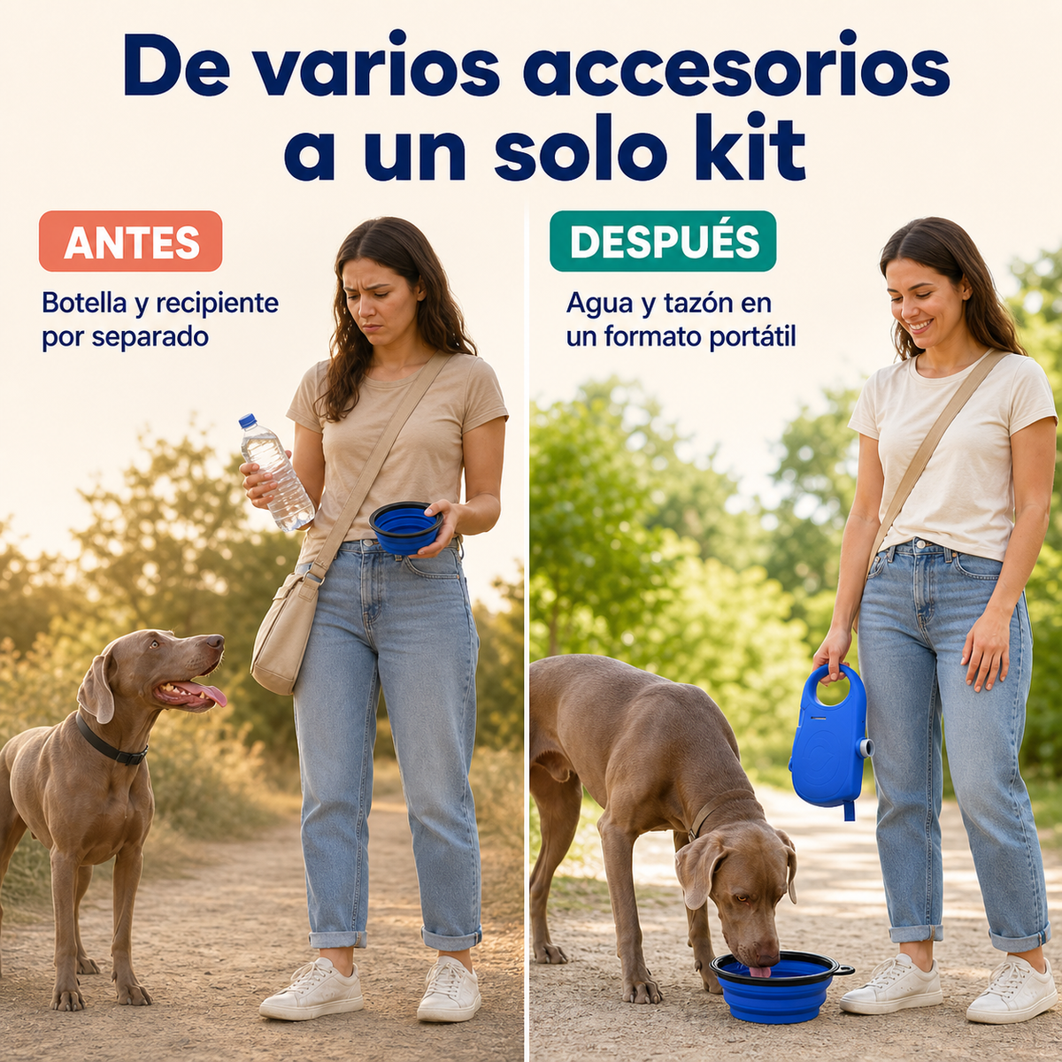 WalkPro: de botella y recipiente separados a un kit portátil